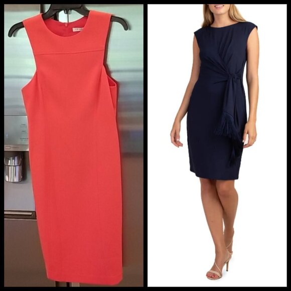 💕TRINA TURK💕 Coco Palm Dress Electric Coral NWT - Picture 1 of 10